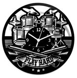 Instant Karma Clocks Wandklok Muziekgroep Drums Drummer Rock Bass Toetsenbord muziek
