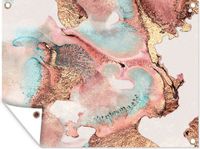 GreatGardenPosters Tuinposter - Pastel Abstract - 120x90 cm - Buitenposter