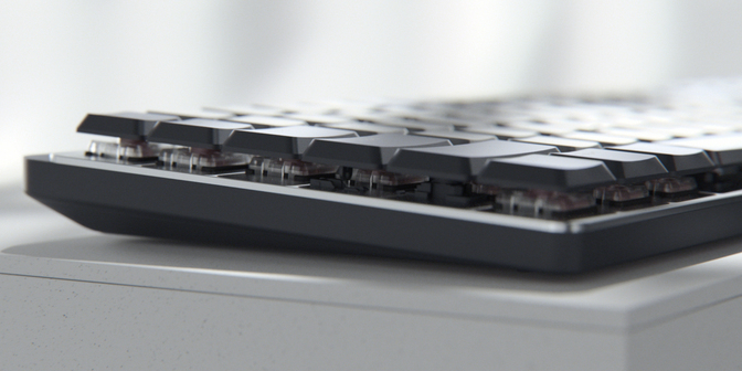 Logitech MX Mechanical Mini for Mac - Bluetooth - QWERTY US International - Graphite/Grey