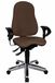 Bureaudraaistoel Topstar Sitness 10 SI59UG08 bureaustoel met in hoogte verstelbare armleuningen, stoffen bekleding donkerbruin