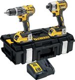 DeWalt DCK266D2B 18V Li-Ion accu klopboor-/schroefmachine (DCD796) & slagschroevendraaier (DCF887) combiset (2x 2.0Ah accu) in koffer - Bluetooth