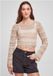 Urban Classics Cropped Crochet Knit Crop top Beige XXL