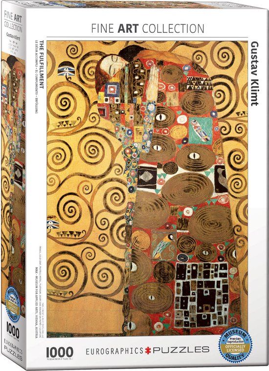Eurographics The Fulfillment (Detail) - Gustav Klimt Legpuzzel - 1000 Stukjes