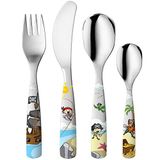 Gnali&Zani Kinderbestekset Pirates 4 stuks zilver, RVS