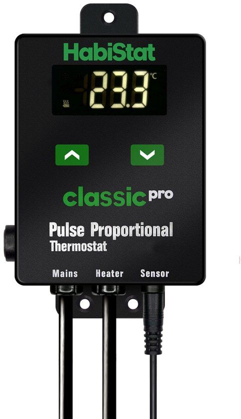 HabiStat Pulse thermostaat voor terrarium 0-50°C | 450W | voor keramische heaters en warmtematten