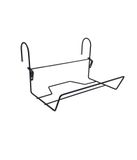 Louis Moulin Essentis Bloembakhouder, draad, Ø 14 cm, zwart, bevestiging voor balkon, leuning, epoxystaal, UV-gel