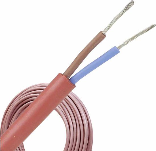 Helukabel SIHF siliconenkabel 2x2.5mm2 - 1 meter - Wit - 1 stuk(s)