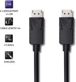 Qoltec DisplayPort v1.2 mannelijk | DisplayPort v1.2 mannelijk | 5K | 0,5m