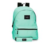 Pepe Jeans Aris Laptoprugzak + schooltas, groen, 31 x 44 x 15 cm, polyester, 23,87 l