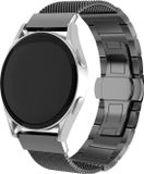 Strap-it Luxe metalen Milanese band geschikt voor Polar Ignite / Ignite 2 / Ignite 3 / Unite / Pacer - zwart