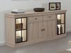 Buffet/bahut ORANO 4 portes 2 tiroirs orme