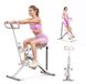 MERACH Appareil de fitness - Type cheval - Résistance réglable - Écran LCD - Poids maximum 160 kg - Pliable - Pour abdomen/jambes/dos - Blanc