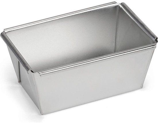 Patisse Broodvorm - 9 cm - Zilver - Tin - Rechthoekig