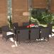 Maison Exclusive - Salon de jardin 9 pièces avec coussins, en rotin synthétique marron