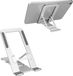 SellerX Commerce Support de tablette pour moniteur portable / tablette - Support de tablette réglable en aluminium - Support de téléphone compact - Support portable - argent