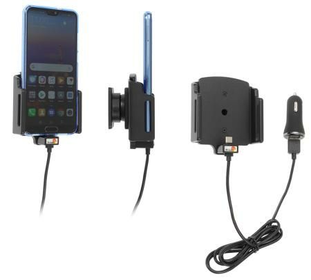 Brodit 721203 Active Holder for Mobile Phone/Smartphone - Black - Car Vent Mount - With Charger