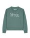 Watapparel Sweatshirt 'Ich kann so nicht arbeiten ' groen / wit