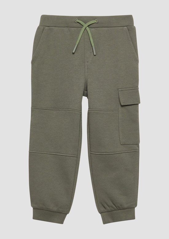 s.Oliver Casual Broek Donkergroen Jongens Sweat Effen - Maat 128
