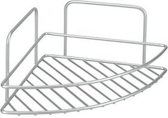 Metaltex Doucherek Hoekplank - Zilver - 23x23x11 cm - Kunststof