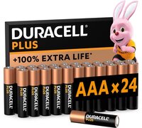 Duracell Plus AAA Alkaline Batterijen - 24 stuks