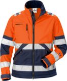 Fristads Hi Vis Softshelljack Dames Klasse 2 4183 Wyh - Hi-Vis oranje/marineblauw - L