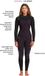 Billabong Dames Synergy 4/3mm Rug Ritssluiting Wetsuit Zwart L