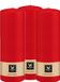 Wiedemann Bougie cylindrique/bougie pilier - 3x - rouge - 20 x 7 cm - 103 heures de combustion