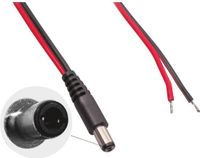 BKL Electronic Laagspannings-aansluitkabel Laagspanningsstekker - Open kabeleinde 5.50 mm 2.10 mm 2.00 m 1 stuk(s)