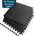 Hulser Puzzelmat - 60 x 60 x 1,2cm - 18 stuks - Zwart