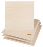 OEM Lindenhouten platen 25 stuks 400x400x3 mm voor lasersnijden en -graveren