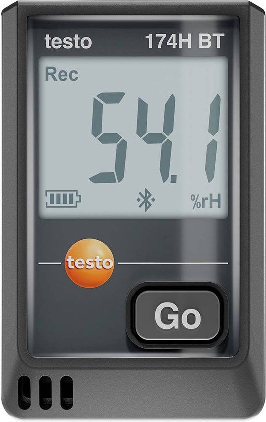 Testo 0572 1743 02 174 H BT Temperatuur datalogger, Vocht datalogger -20 tot 70 °C 0 tot 100 % Hrel