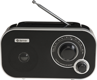 Denver TR-51 Personal Analog FM Radio - Black