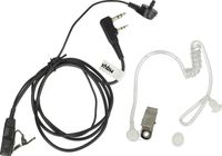 vhbw Headset kompatibel mit Kenwood TK-373G, TK-430, TK-388G, TK-373, TK-378G, TK-372G, TK-431 Funkgerät - noir, tuyau acoustique