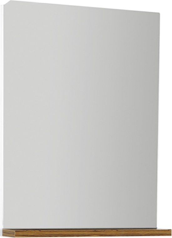 Boss & Wessing Elmas Badkamerspiegel - 54x44cm - Bruin - Met Planchet