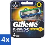 Gillette Fusion 5 ProGlide Power Navulscheermesjes - 4 Stuks