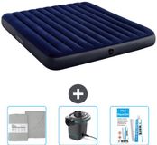 Intex Luchtbed - 2-Persoons - 183 x 203 x 25 cm - Blauw