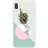 Samsung Bedrukt siliconen hoesje compatibel met Galaxy A20e Ananas marbre