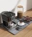 Tapis de machine à café 60x40cm, tapis en silicone pour machines à café avec bord & tapis d'égouttage - tapis antidérapant et imperméable pour machines à café et machines à café entièrement automatiques pour plan de travail, cuisine & évier