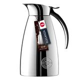 Emsa Eleganza thermoskan, 502488, inhoud 0,6 liter, gemakkelijk te openen sluiting, 12 uur warm, 24 uur koud, roestvrij staal,0.6 L