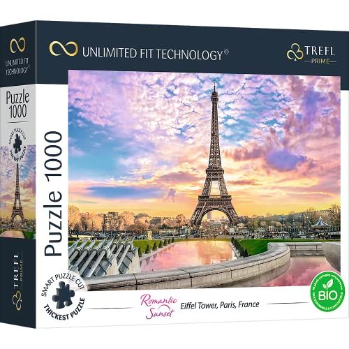Trefl Prime - Uft Puzzel Romantic Sunset: Eiffel Tower, Paris, France - 1000 Elementen
