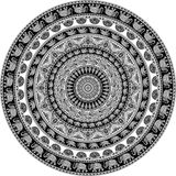 Miracle Home Mandala/Pareo Multi 309, 100% katoen, zwart, 180RD