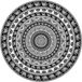 Miracle Home Mandala/Pareo Multi 309, 100% katoen, zwart, 180RD