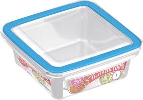 3x Hega hogar Vershoudbakjes - 1 liter - Transparant - Luchtdicht