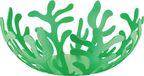 Alessi Mediterraneo Fruitschaal 25cm Groen Staal
