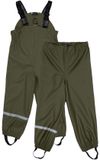 Mikk-Line Regenbroek Junior - Maat 140 - Olijfgroen - Unisex - Polyester - 8000 mm Waterkolom