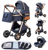 StarTech Combine kinderwagen Model V9 Blauw