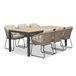 LUX outdoor living Oxford/Tulum Sahara Dust dining tuinset | 6 personen | aluminium + touw | 200cm