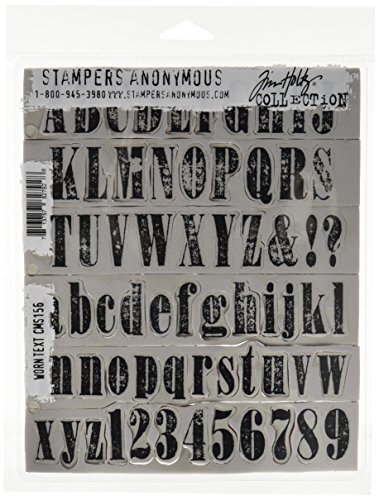 Tim Holtz Vastklampen gemonteerde stempel sets stempels anoniem versleten tekst rubberen stempel