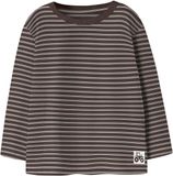NAME IT T-shirt manches longues garçon taille 98 rayé coton marron