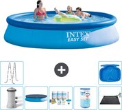 Intex Easy Set Zwembad - 396 x 84 cm - Rond - Blauw - Compleet Pakket
